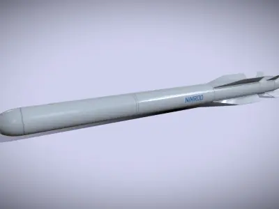 Nimrod Anti Tank Missile Low-poly 3D model
