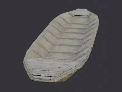 Vie River Boat Model Low-poly 3D model