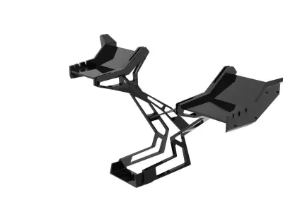 big spoiler rear flooot 3D model