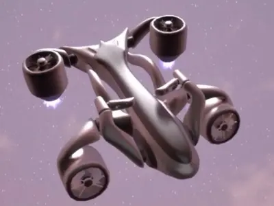 Aerial Quad-rotor Automated Drone 3D model