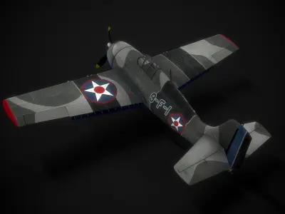 WW2 Grumman F4F Wildcat 3D model