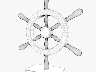 Nautical Wheel 3D model