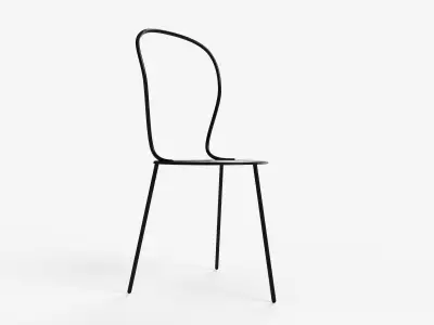 Steel chair Lassise by Airborne  3D model