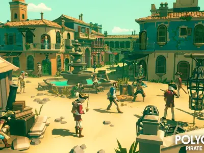 POLYGON - Pirate Pack Low-poly 3D model