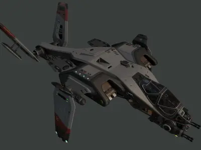 Phantom Aircraft Low-poly 3D model