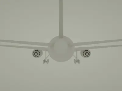 Boeing 777-300 er  Low-poly 3D model