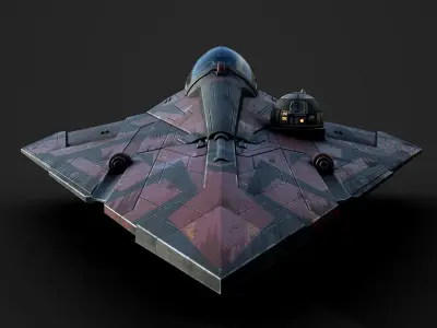 Star Wars Jedi Starfighter - Maul s Revenge Low-poly 3D model