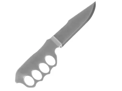 battle knife v11 3D model