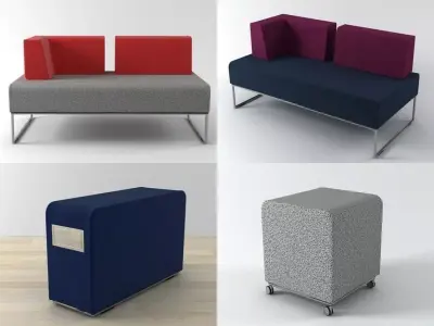 Seating system 02 Free 3D model