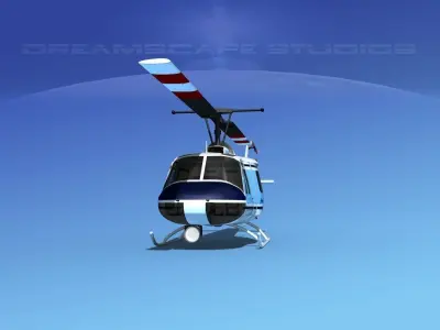 Bell 204 Anderson Tours 3D model