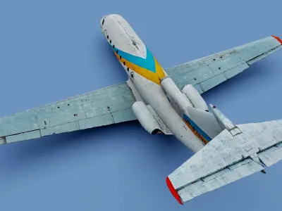 3D model Yakovlev yak 40 airplane Ukraine Antonov photogrammetry 3D model