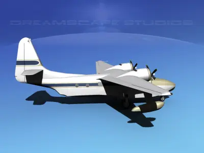 Grumman G-73 Mallard V05 3D model