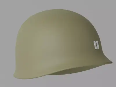 WW2 US M1 Combat Helmet 3D model