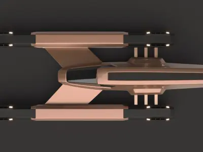 Racing Spaceship Vega 3D model