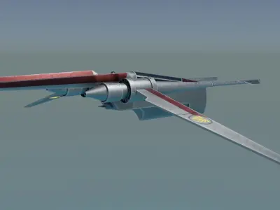 Jedi Vector Star Fighter- Star wars Highrepublic Low-poly 3D model