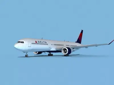 Boeing 767-400 Delta 3 3D model