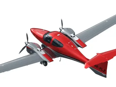 Diamond DA42 3D model