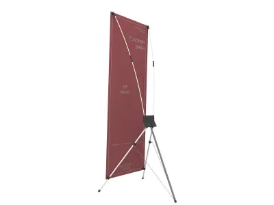 Xbanner retractable banner stand 3D model