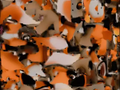 Cartoon Fox Gentleman 3D Model Stylized Character Low-poly 3D model