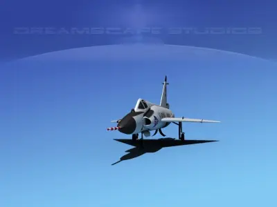 Convair F-102 Delta Dagger IND ANG 3D model