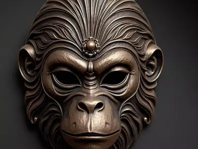Monkey Mask 3D print model