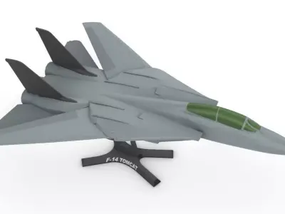 F-14 Tomcat wing movable 3D print model