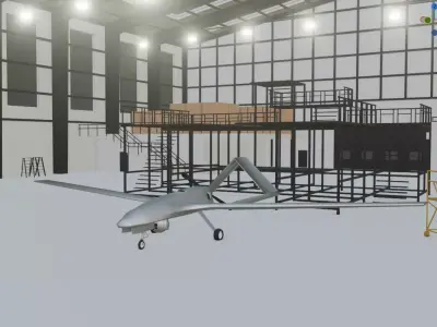 BAYRAKTAR TB2 3D Model 3D print model