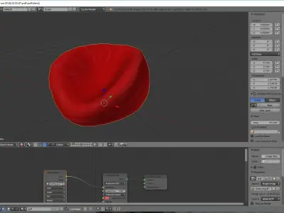 leather puff Free low-poly 3D model