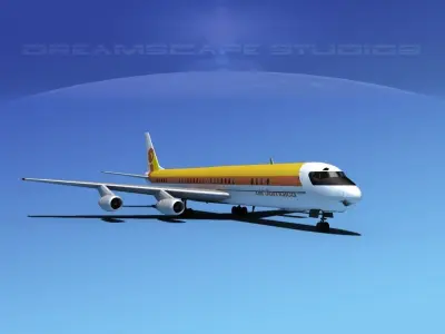 Douglas DC-8-63 Air Jamaica 3D model