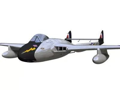 de Havilland DH100 Vampire FB Mk5 3D model