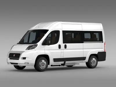 Fiat Ducato Panorama L2H2 2006-2014 3D model