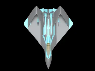 Xplane fighterjet FX 3D model