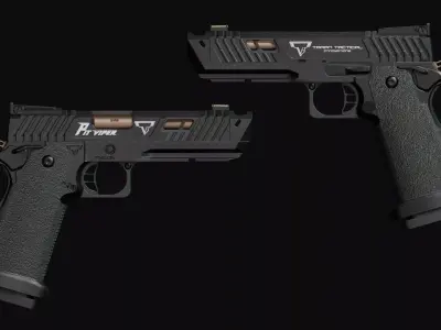 JW4 TTI Pit Viper Low-poly 3D model