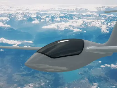 Genesis 2B flying wing sailplane 3D model