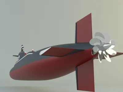 Andrew Jackson SSBN 619 military submarine model 3D model