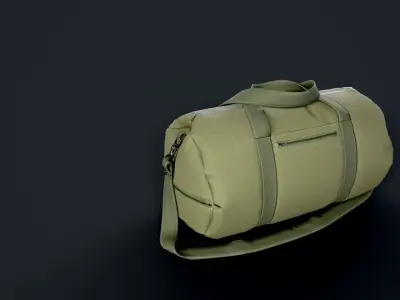 Duffle bag Low-poly 3D model