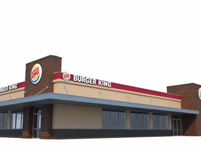 Mcdonalds Burger king Restaurant 3D model
