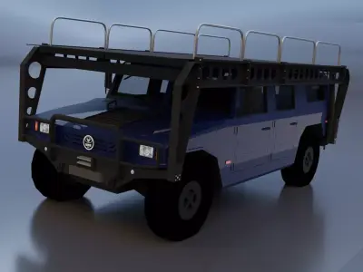 uro vamtac s3 with platform Low-poly 3D model