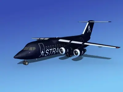 BAe 146-200 Astra 3D model