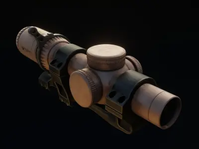 Vortex Razor HD Gen3 scope Low-poly 3D model