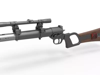 Boba Fett blaster carbine from Star Wars The Empire Strikes Back 3D model