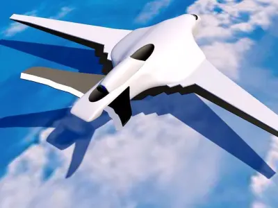 plane Future Russian Special Purpose Aircraft PAK TA 3D model