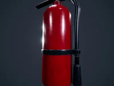  Fire Extinguisher - Game ready props VR Low-poly 3D model