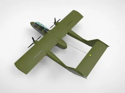 Rockwell OV-10 Bronco 3D model