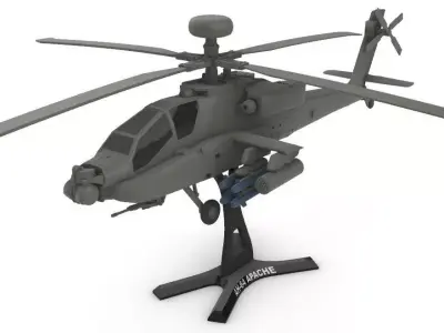 Apache AH-64 3D print model