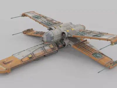 Quad Wing Vehicle 3D model