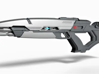 Phaser rifle from the movie Star Trek Into Darkness 2013 3D model