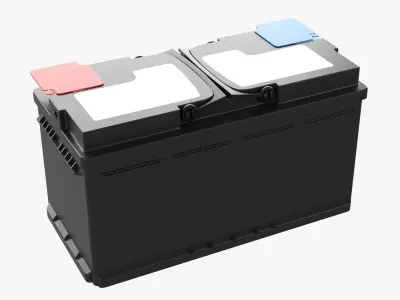 Car battery 03 3D model