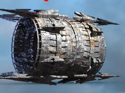 Giant Mech Wheel 3D model