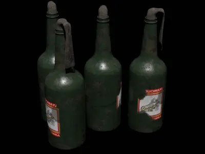 Molotov Cocktail - Dynamite Explosives Pack 3D model